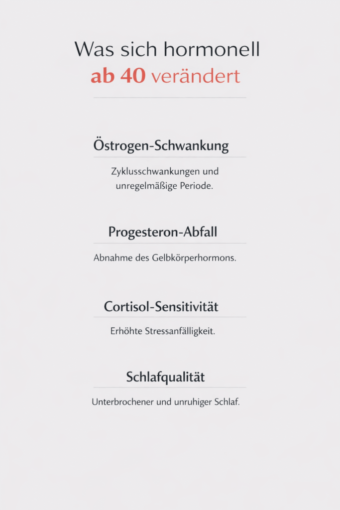 Was sich hormonell ab 40 verändert
