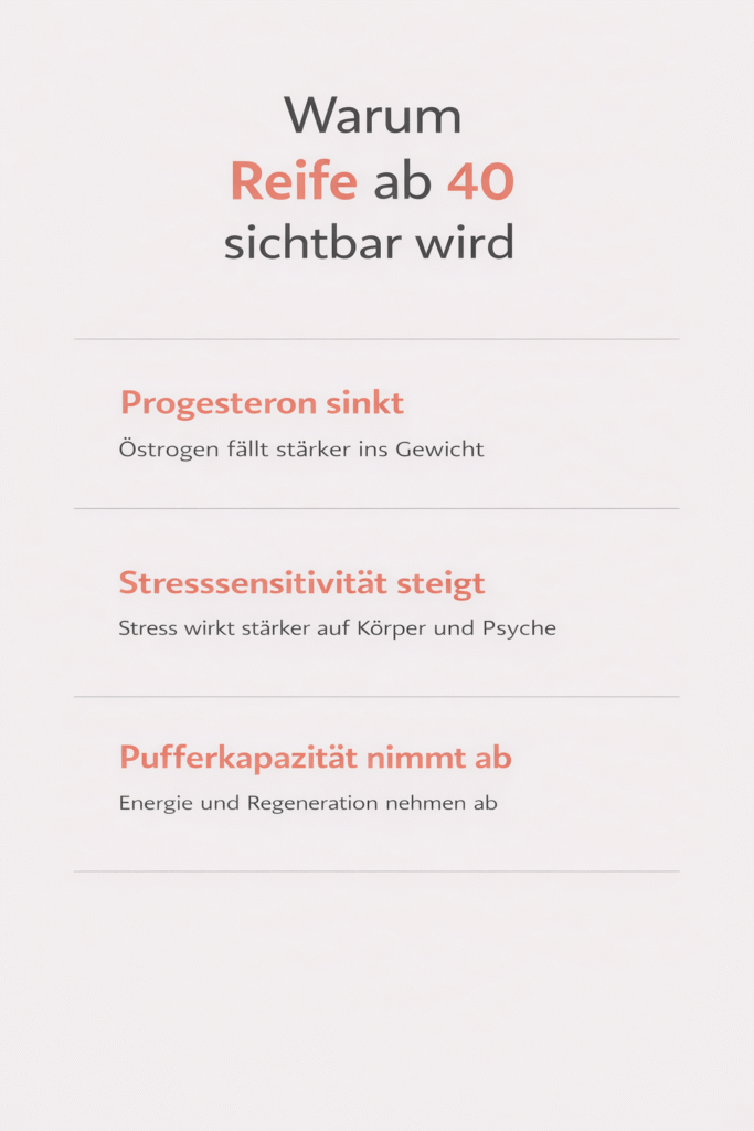 Warum Reife ab 40 sichtbar wird